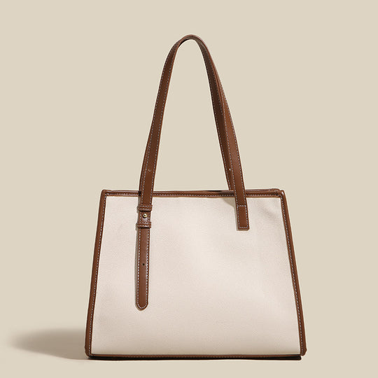 Damen elegante Tote-Tasche mit strukturiertem Leder und verspieltem Kleeblatt-Akzent Nord Taschen