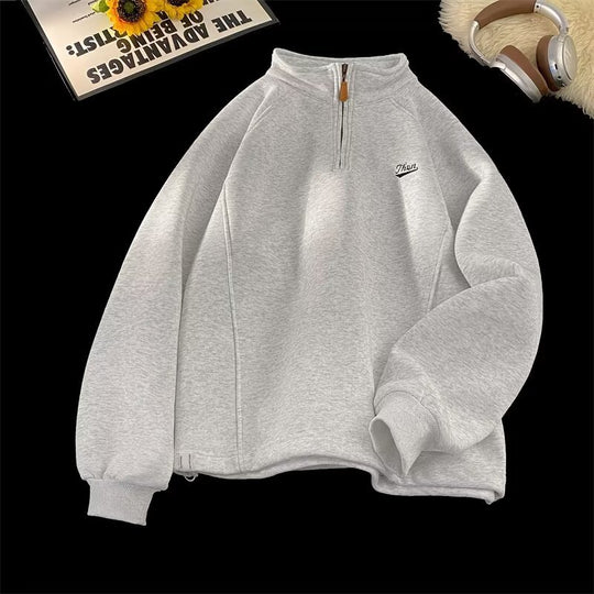 Damen Urbaner Fleece-Pullover mit Stehkragen Nord Taschen