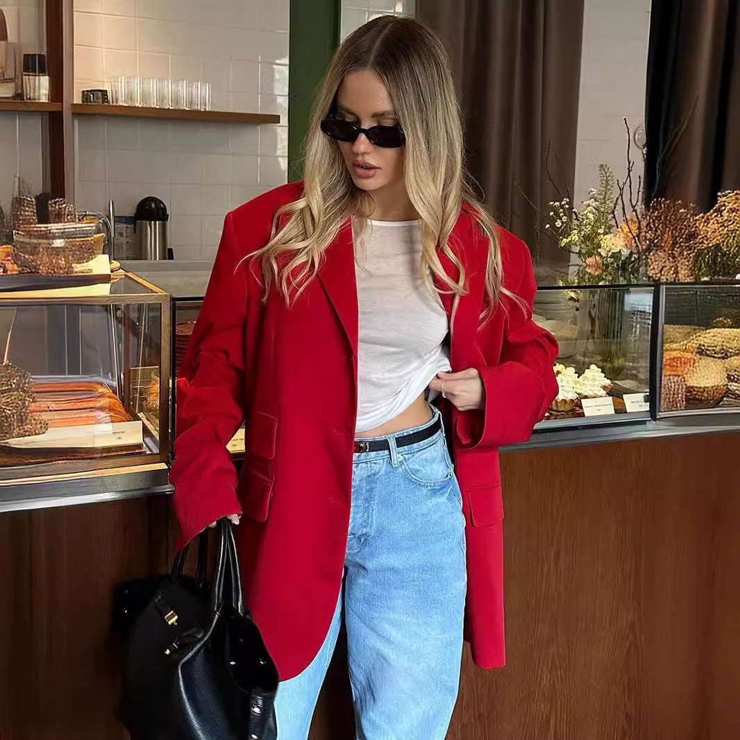 Damen Oversized Blazer mit lässigem Schnitt
