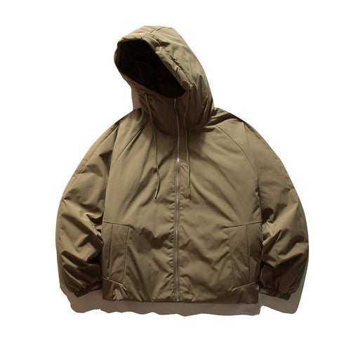 Unisex Boxy wattierte Kapuzenjacke mit Thermoisolierung und elastischen Bündchen Nord Taschen