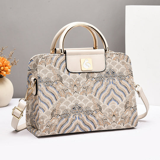 Damen strukturiertes Shopper-Tasche mit verspieltem Design Nord Taschen