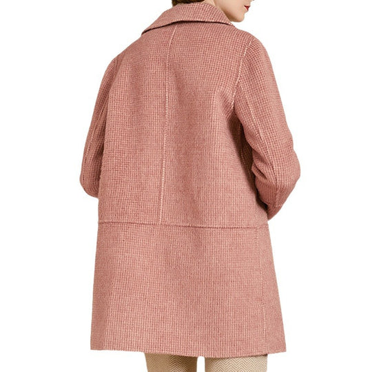 Damen zeitloser Bouclé-Mantel Nord Taschen