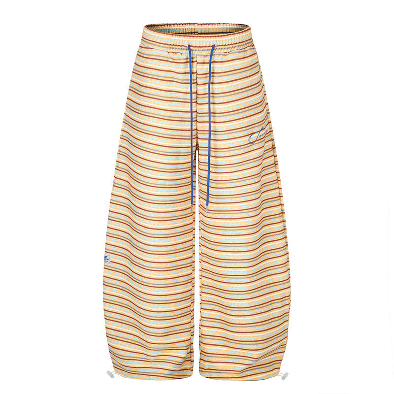 Damen Weite Palazzo‑Loungehose mit Tunnelzugbund und verstellbaren Saumkordeln Nord Taschen