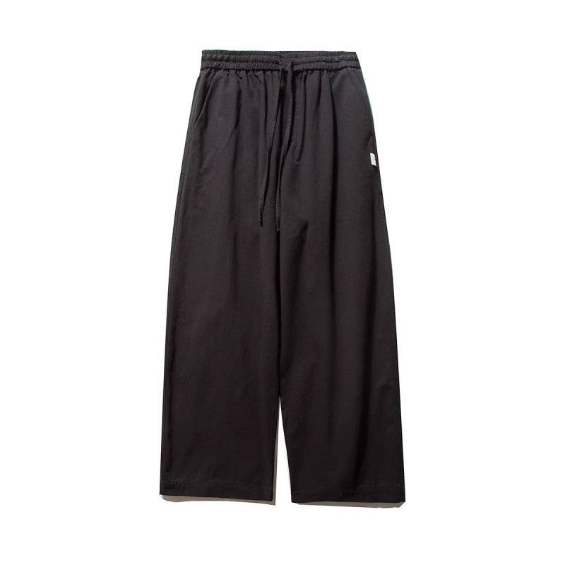 Unisex Weite Culotte-Hose mit elastischem Bund und Kordelzug Nord Taschen