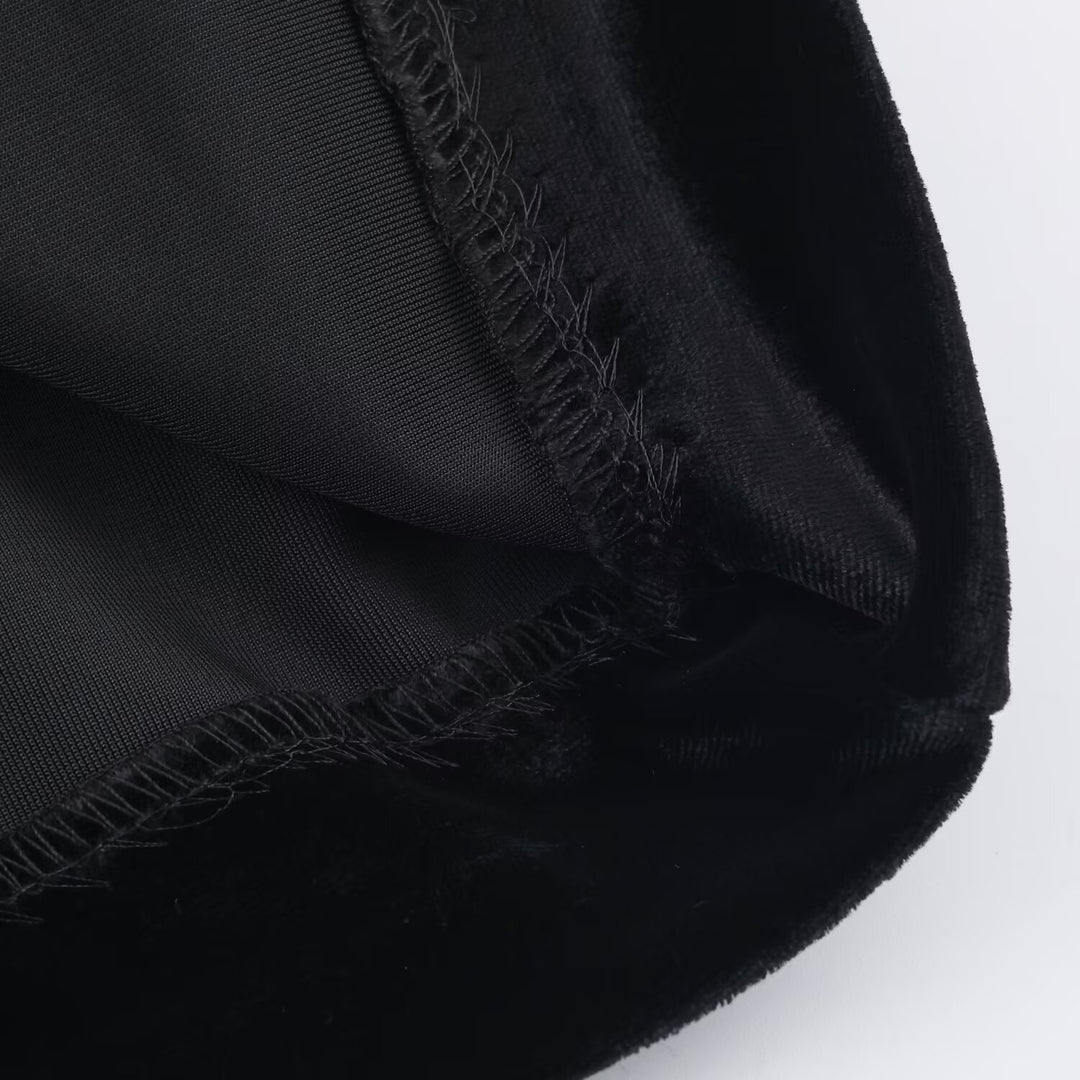 Damen Minikleid mit Rollkragen, langem Arm und seitlicher Drapé-Schleife Nord Taschen
