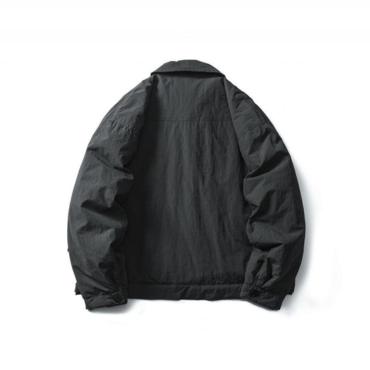 Herren Leichte Oversize-Fieldjacke im Workwear-Stil mit Hemdkragen und Knopfverschluss Nord Taschen