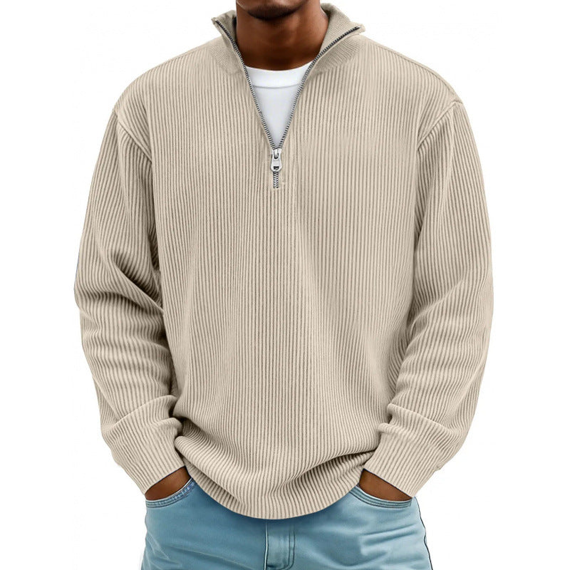 Herren Modischer Sweatpullover mit Reißverschluss Nord Taschen