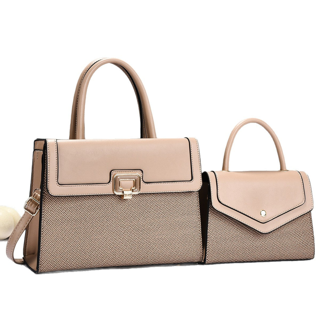 Damen Handtaschen-Set mit strukturiertem Design und eleganter Mini-Umhängetasche Nord Taschen