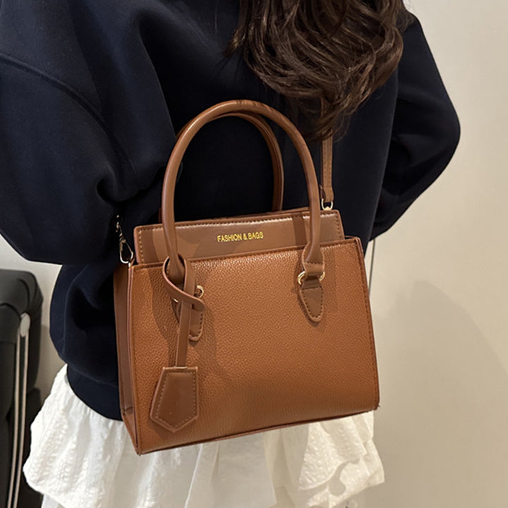 Damen Handtasche mit strukturiertem Kunstleder und eleganten Tragegriffen Nord Taschen