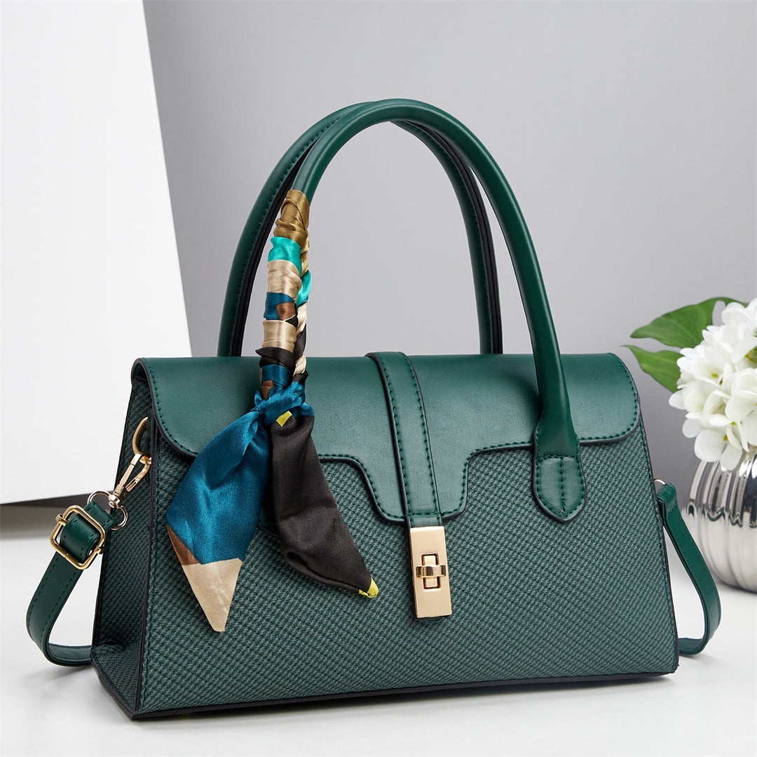 Damen Handtasche mit modischem Design und abnehmbarem Schal Nord Taschen