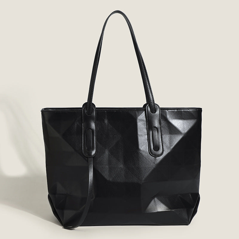 Damen geometrische Shopper-Tasche mit modernem Faltendesign Nord Taschen