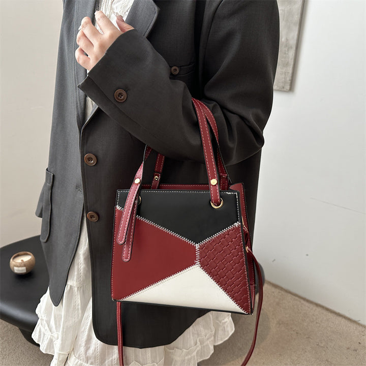 Damen modische Handtasche mit geometrischem Design und strukturierten Akzenten Nord Taschen
