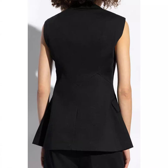 Damen Ärmelloser Blazer mit markantem Schalkragen und taillierter Silhouette Nord Taschen
