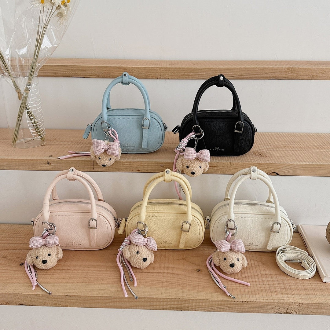 Damen Mini-Handtasche mit herausnehmbarem Teddy-Anhänger Nord Taschen