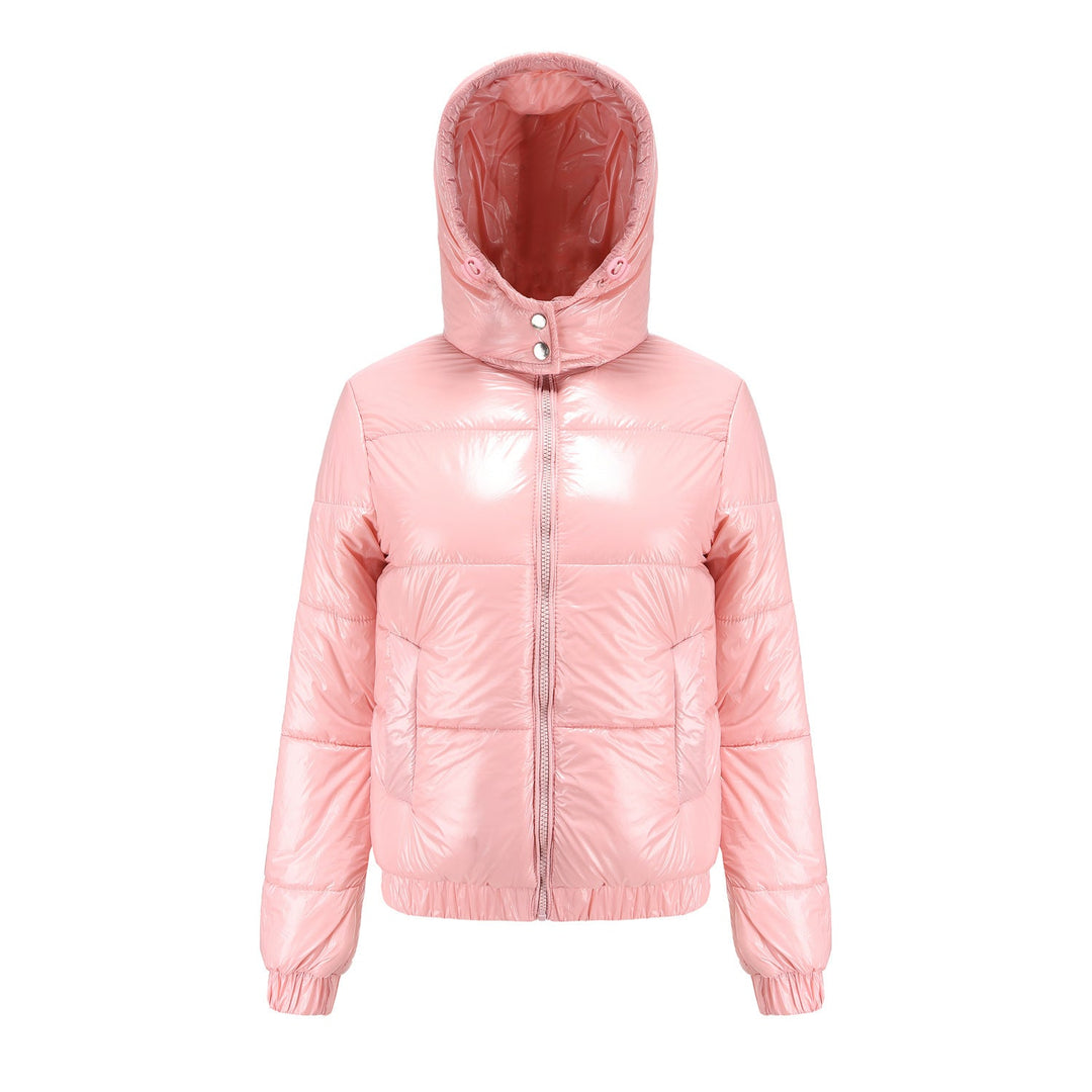 Damen glänzende Winterjacke mit Kapuze – Wasserabweisend & Wärmeisoliert – Nord Taschen
