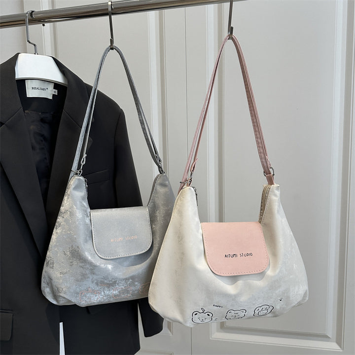 Damen modische Umhängetasche aus elegantem, samtigem Material Nord Taschen