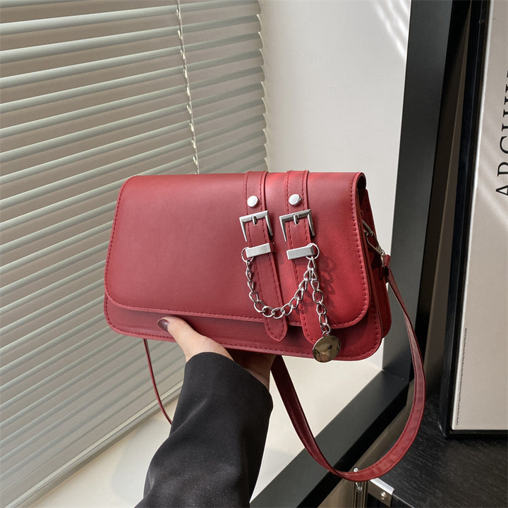 Damen elegante Umhängetasche mit modischem Kettenakzent Nord Taschen