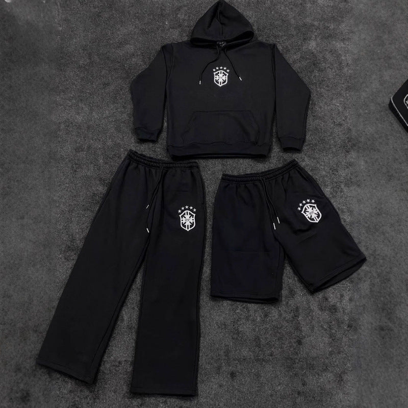Damen weite Jogginghose mit elastischem Bund, Tunnelzug und gesticktem Emblem Nord Taschen