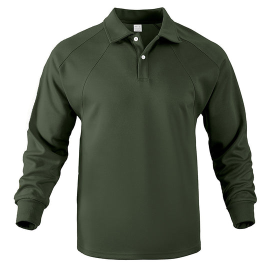 Herren Polo-Sweatshirt mit Raglanärmeln, Halbknopfleiste und Rippbündchen Nord Taschen