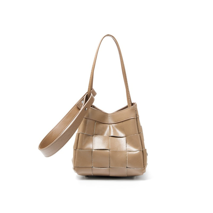 Damen trendige Schultertasche im modernen Flecht-Design Nord Taschen
