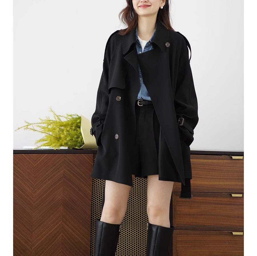 Damen Eleganter Oversized-Trenchcoat Nord Taschen