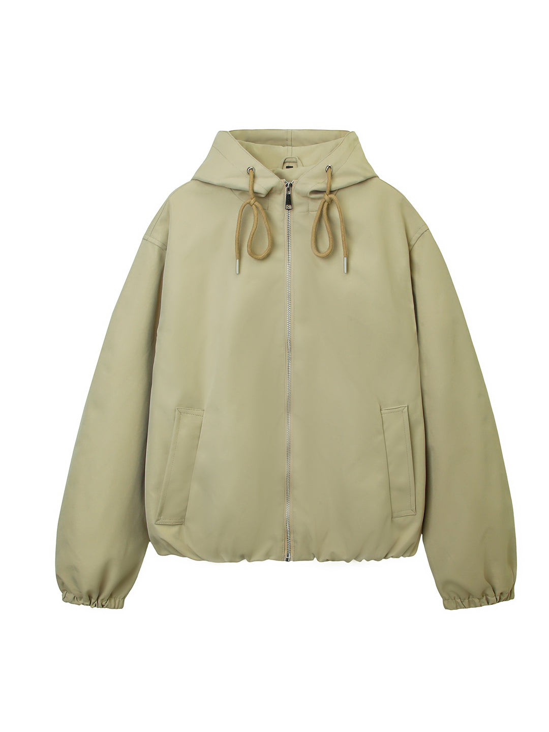 Damen Kapuzen-Bomberjacke mit gerafftem Saum und Eingrifftaschen Nord Taschen