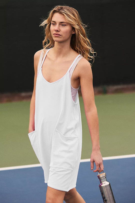 Damen Sportliches Freizeitkleid mit großzügigen Taschen