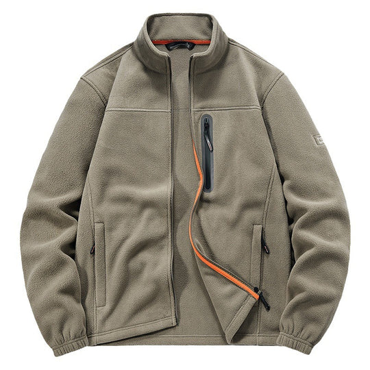 Herren Isolierende Mikrofleece-Funktionsjacke mit wasserdichter Brusttasche und Stehkragen Nord Taschen