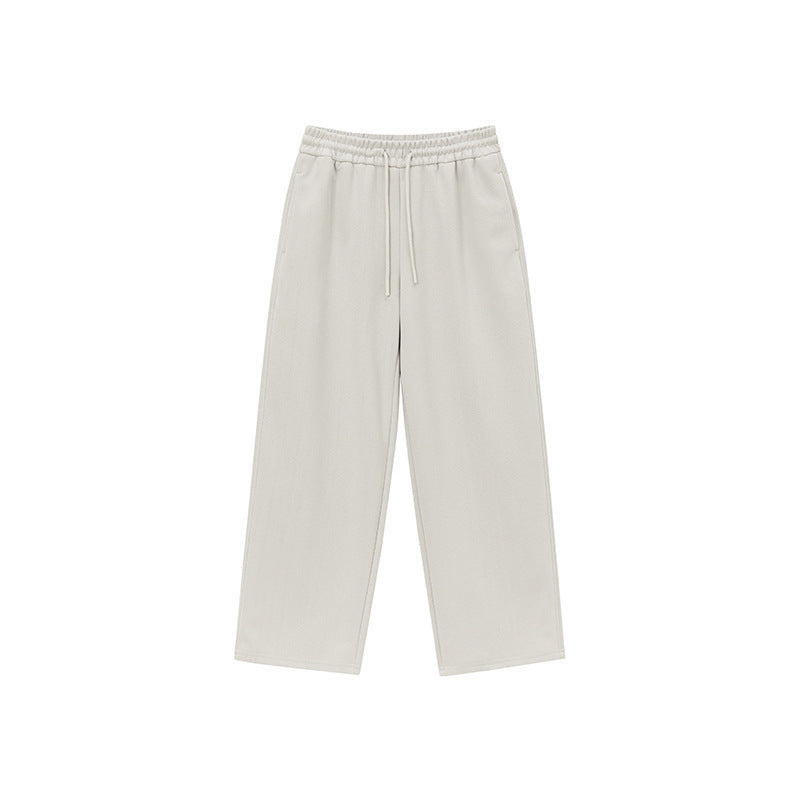 Unisex nan Relaxed-Fit Loungehose mit hohem Elastikbund, Kordelzug und geradem Bein Nord Taschen