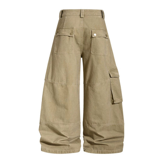 Damen Hochgeschnittene Baggy-Culotte mit Multi-Cargo-Taschen Nord Taschen