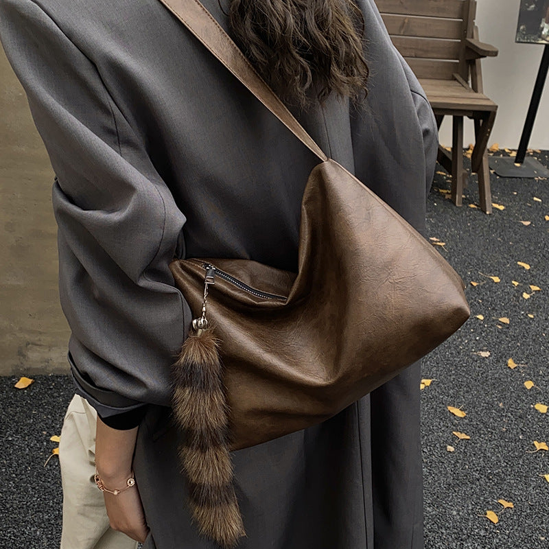 Damen Moderne Schultertasche aus hochwertigem Leder Nord Taschen
