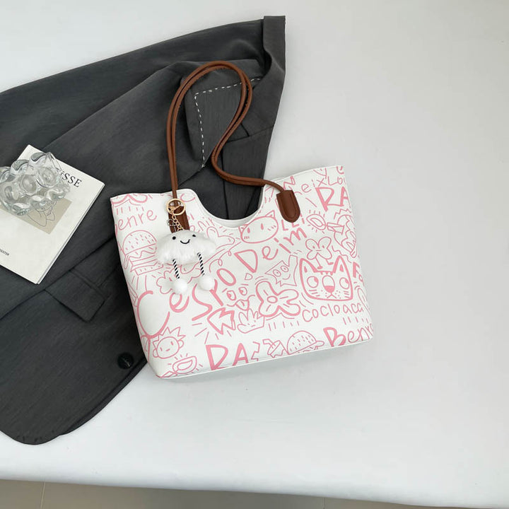 Damen modische Beuteltasche mit verspieltem Anhänger Nord Taschen