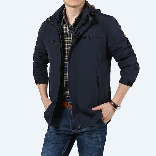 Herren leichter funktionaler Fieldparka mit Kapuze und multifunktionalen Taschen Nord Taschen