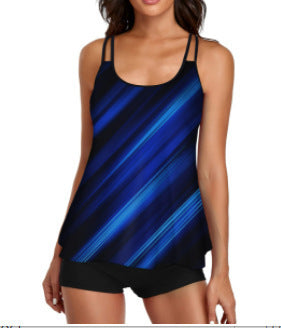 Damen Sportliches Tankini-Set mit bequemem Shorts und verstellbaren Trägern Nord Taschen