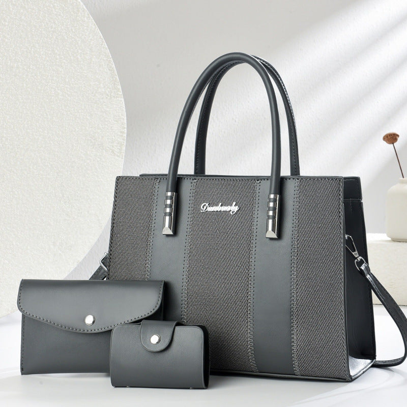 Damen elegante Handtasche mit abnehmbaren Kosmetiktäschchen Nord Taschen