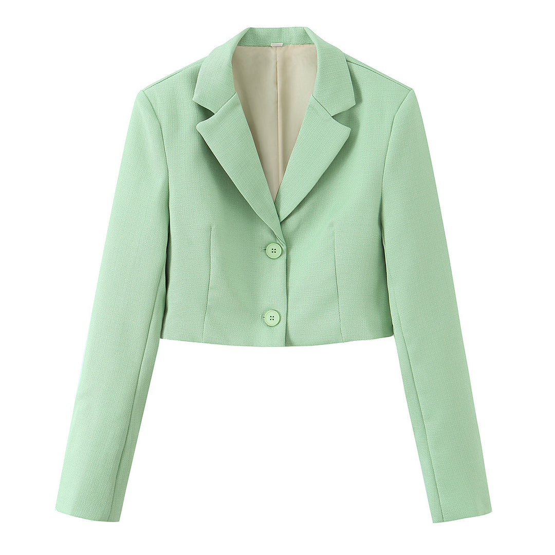 Damen Kurzblazer mit taillierter Silhouette und Reverskragen Nord Taschen