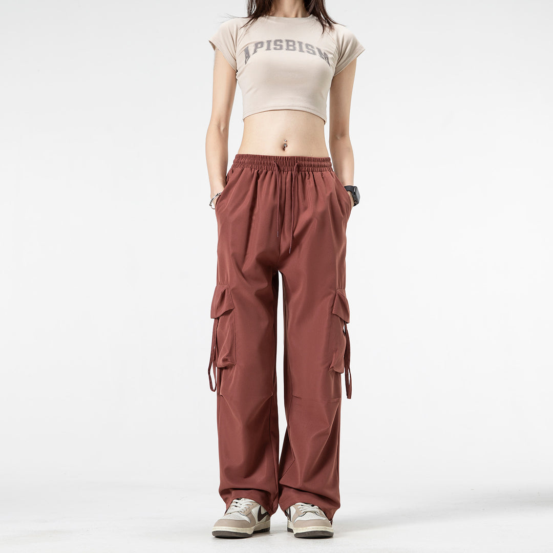 Unisex Weite Cargo‑Hose im Baggy‑Cut mit Tunnelzugbund, Mehrfachklappen und verstellbaren Beinabschlüssen Nord Taschen