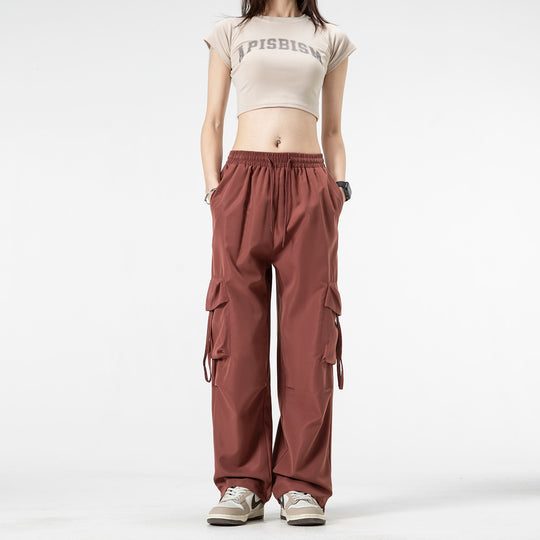 Unisex Weite Cargo‑Hose im Baggy‑Cut mit Tunnelzugbund, Mehrfachklappen und verstellbaren Beinabschlüssen Nord Taschen