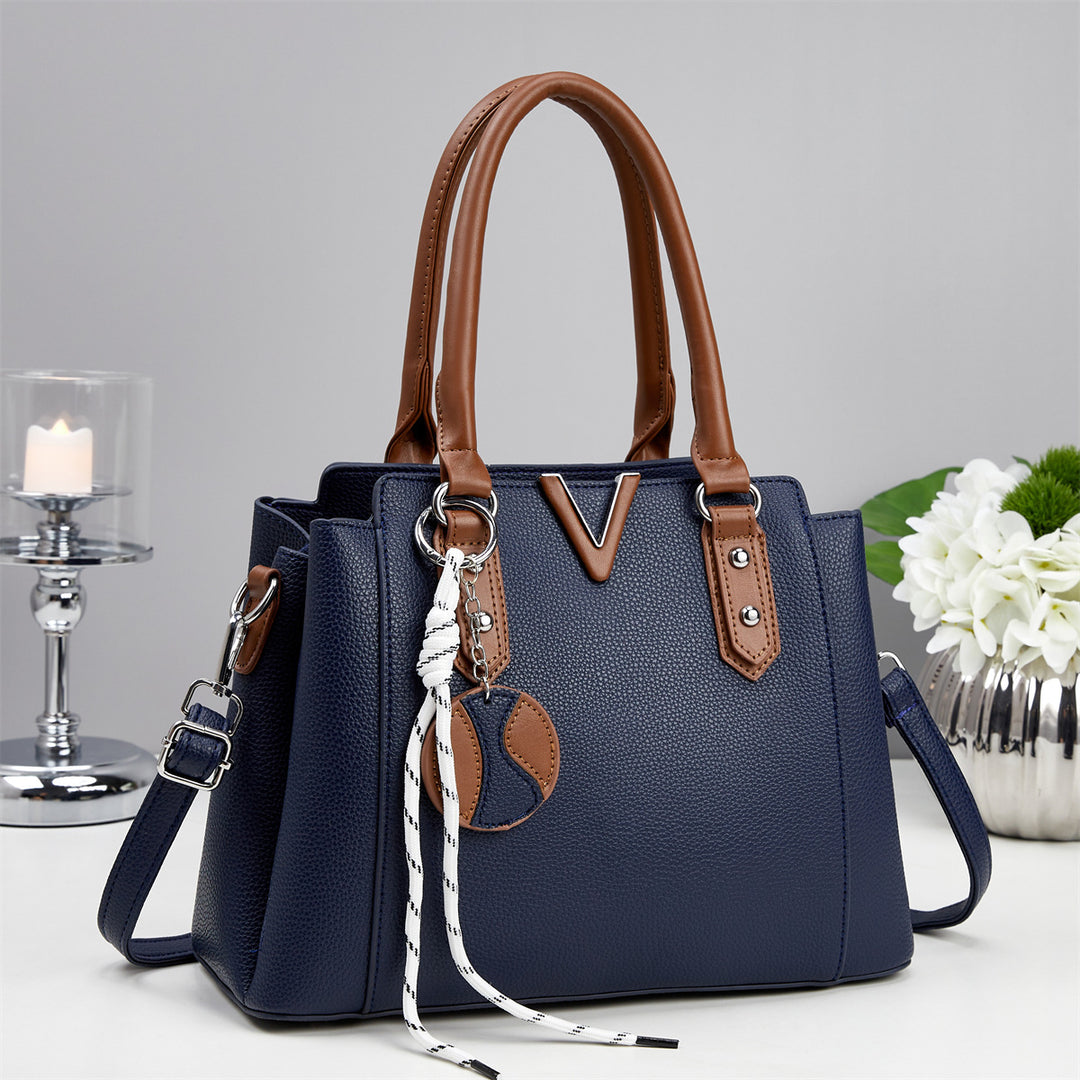 Damen elegante Henkeltasche mit abnehmbarem Schulterriemen Nord Taschen