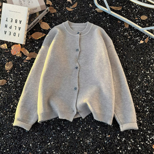 Unisex Kuscheliger melierter Feinstrick-Pullover mit Raglanärmeln und geripptem Rundhals Nord Taschen