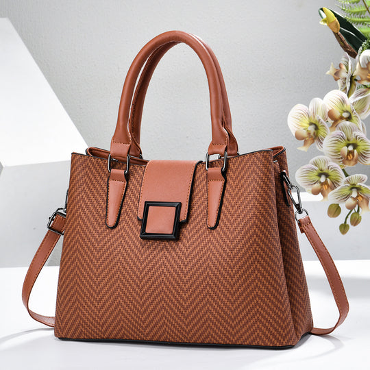 Damen elegante Umhängetasche mit strukturiertem Design und abnehmbaren Schulterriemen Nord Taschen