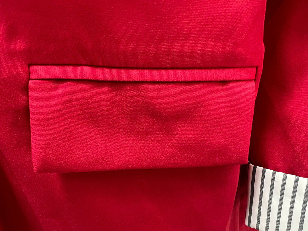 Damen Casual-Blazer mit gekrempelten Ärmeln und gestreiftem Futter Nord Taschen