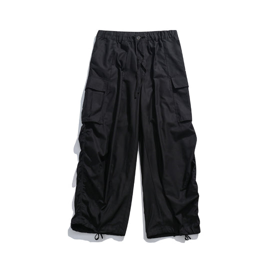 Damen Weite Cargo‑Culotte mit elastischem Tunnelzugbund und Saumkordel Nord Taschen