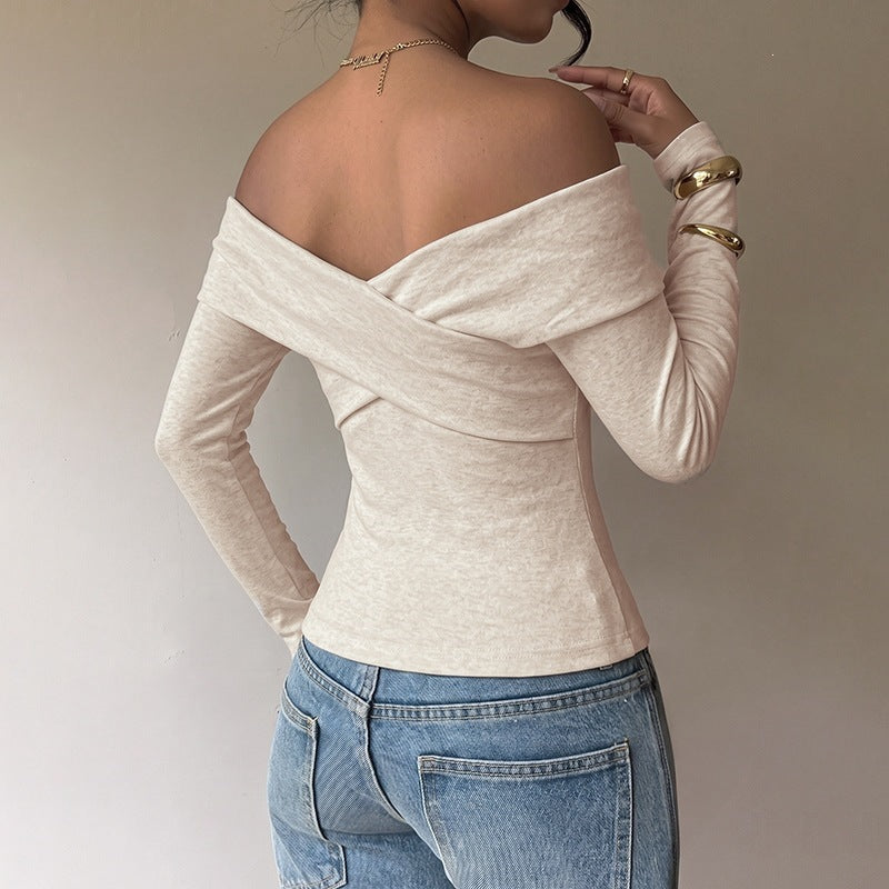 Damen Elegantes Cropped Shirt Nord Taschen