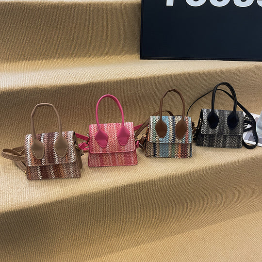 Damen Mini-Tasche mit geflochtenem Design und abnehmbarem Trageriemen Nord Taschen