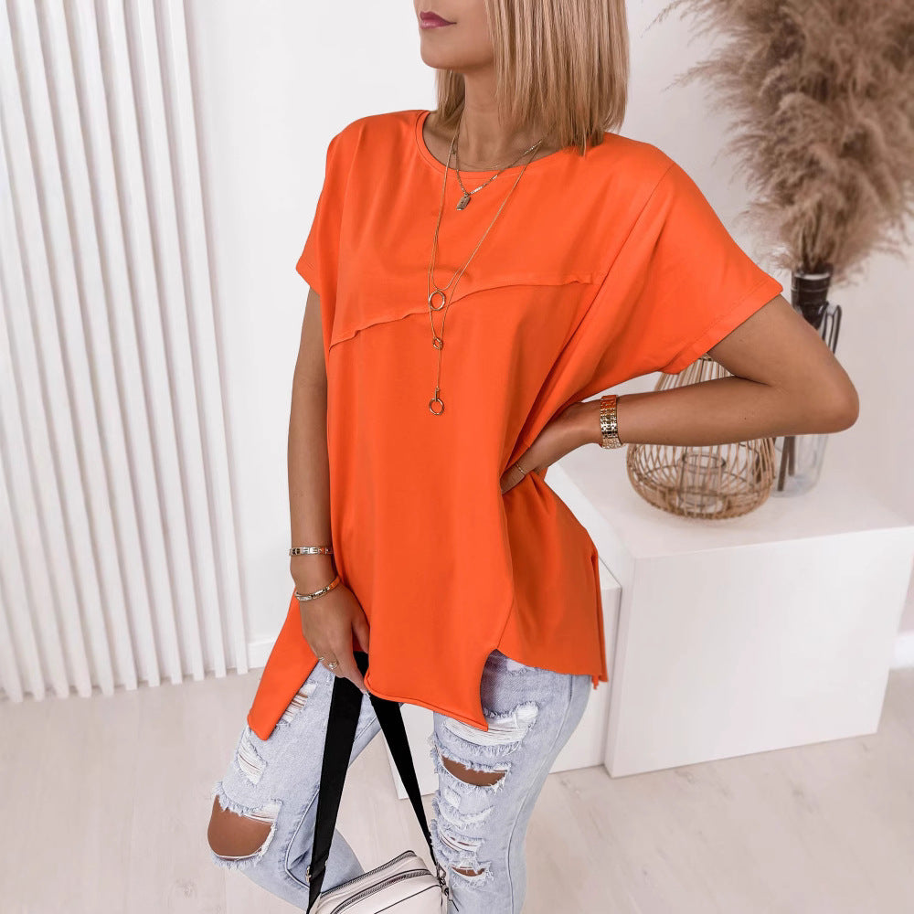 Damen asymmetrisches Oberteil mit eleganter Drapierung Nord Taschen