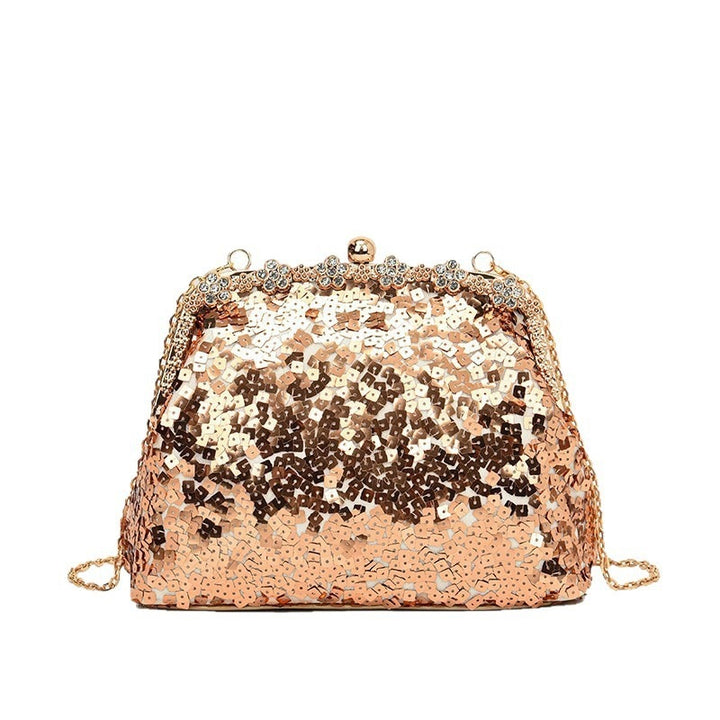 Damen Clutch mit funkelnden Pailletten Nord Taschen
