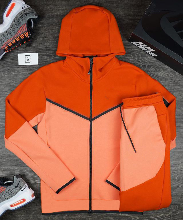 Herren sportliches Hoodie-Set mit atmungsaktiven Eigenschaften und modernen Kontrastdetails
