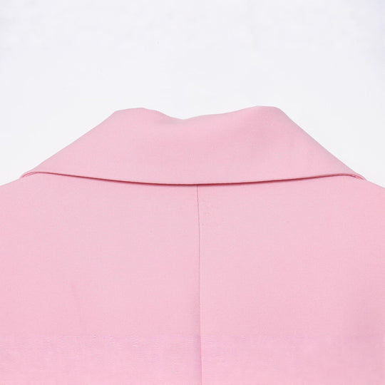 Damen Taillierter Blazer mit Deko‑Rosen‑Gürtel und Reverskragen Nord Taschen
