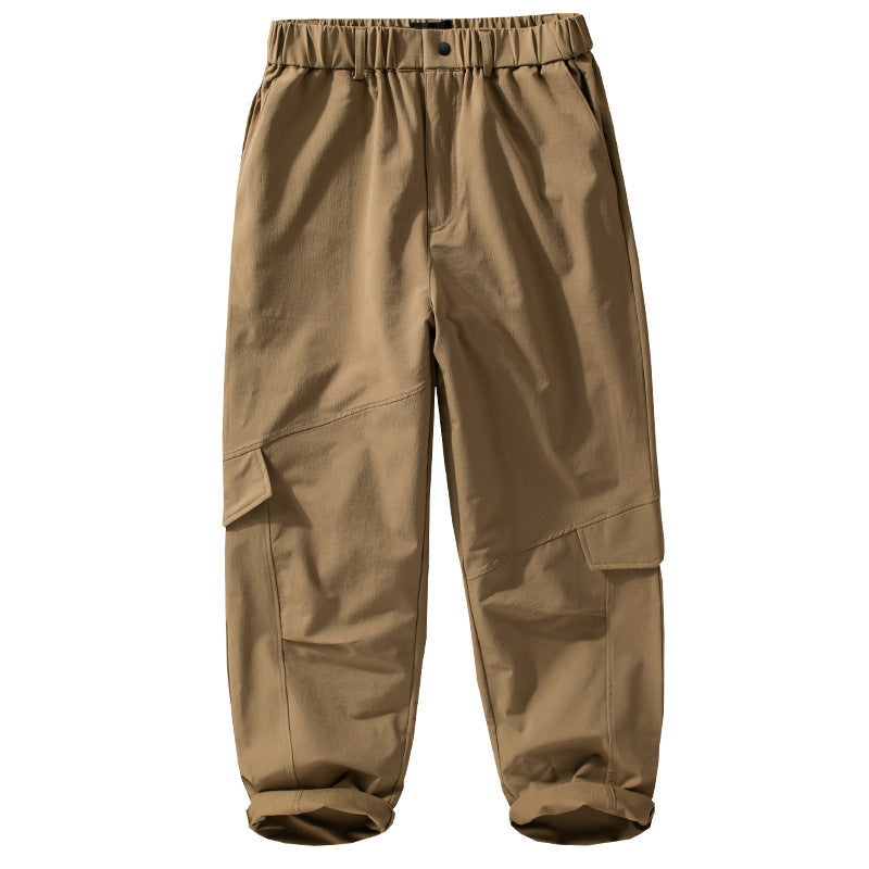 Herren Cargo-Hose im Utility-Look mit Relaxed-Fit, Mehrfach-Beintaschen und elastischem Bund Nord Taschen